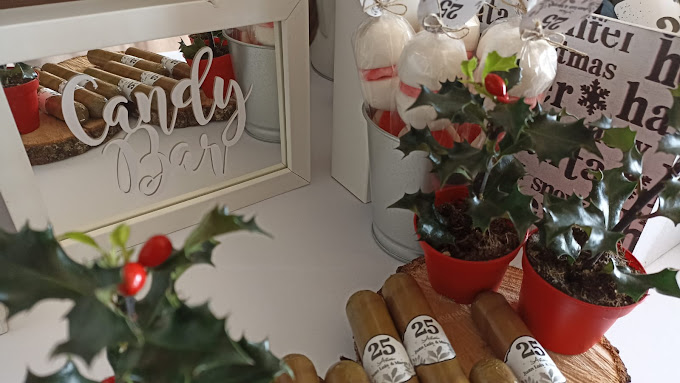 Montaje de mesa dulce personalizada para eventos