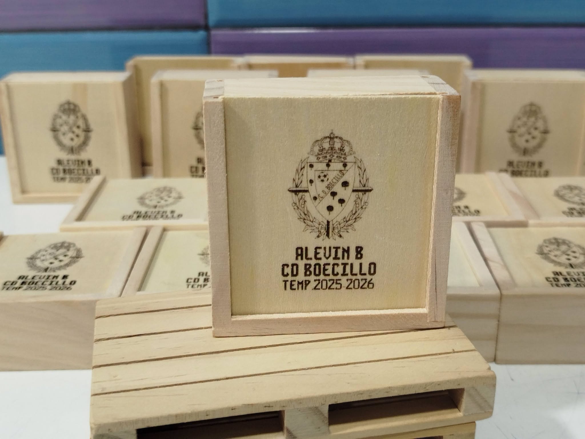 Juego de Mesa en Madera Grabado a Láser — Tres en Raya — Detalles para eventos - Vista 6