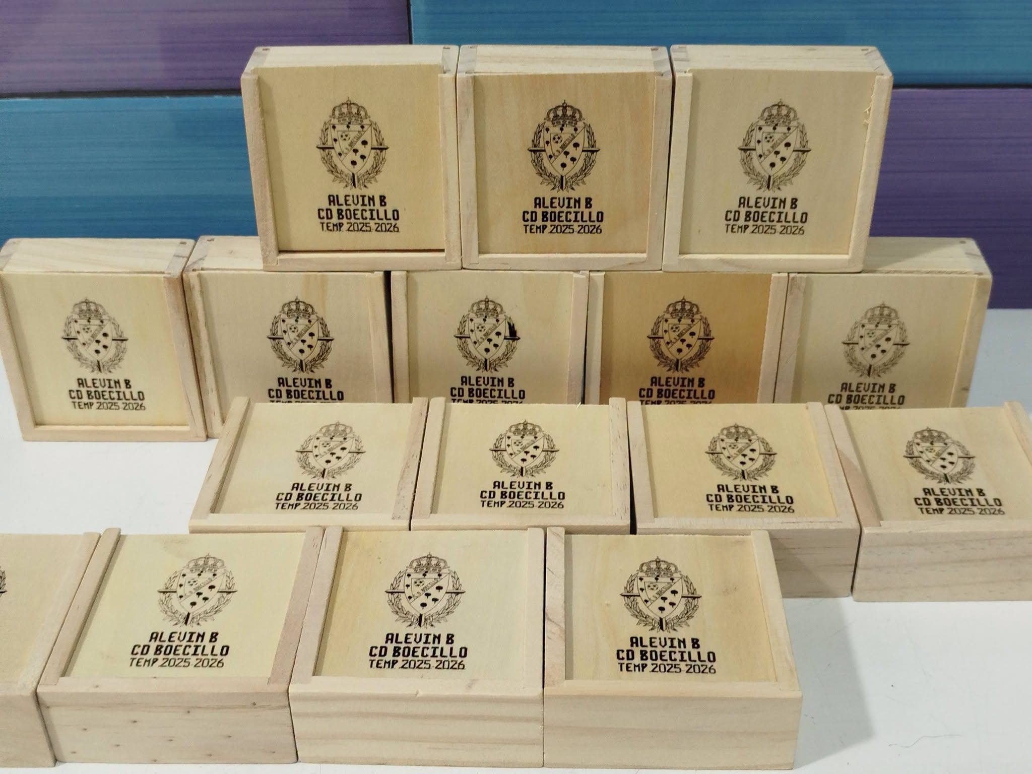 Juego de Mesa en Madera Grabado a Láser — Tres en Raya — Detalles para eventos - Vista 7