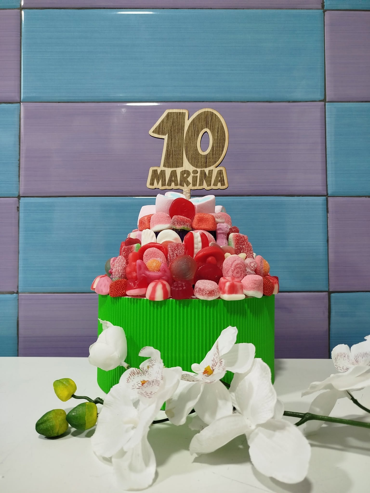 Tarta de Gominolas Personalizada — Detalles para eventos - Vista 1